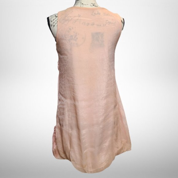 Sue Wong Beautiful Pink Rosette Roses Dress - Size 6 - Picture 7 of 12